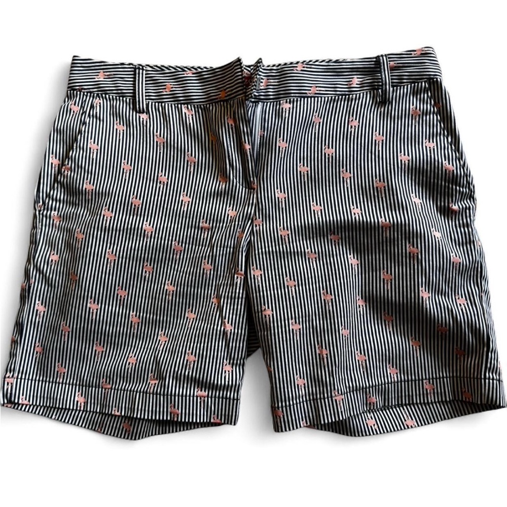 American Eagle Outfitters Women's Striped Shorts - Black and Pink